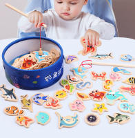 Juguetes De Pesca Magnéticos De Madera Montessori Para Niños Juego Educativo De Vida Marina Interactivo Para Padres Y Niños Aprendizaje Temprano - details 1