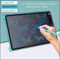 Tableta de dibujo LCD para niños, juguete educativo de 12 pulgadas, herramientas de pintura, tablero de escritura electrónica, utensilio para pintura artística, regalo de niños 2023 - details 4