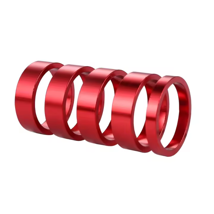 5pcs Anillas De Espaciador Para Manillar De Bicicleta Aleación De Aluminio MTB Mountain Road Bike Frente Rueda Ciclismo Piezas 10mm - 1