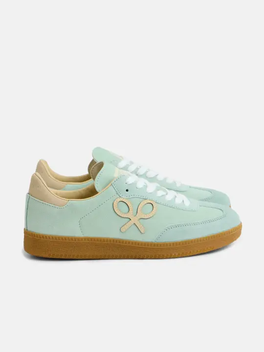 Silbon - Zapatilla casual raqueta verde claro - 1