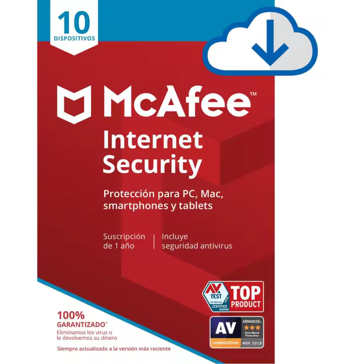 McAfee AntiVirus Plus 10 Dispositivos 1 Año - 1