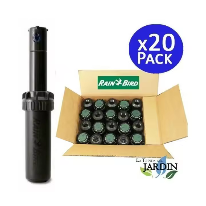 RAIN BIRD Pack 20 Aspersor de Riego Rain Bird 5004-PLUS 3/4'' | Alcance 7,6 a 15,2 m | Aspersor Turbina ajustable 5000 5004 Plus Rain Bird - 1
