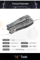 Alicates Multi-herramientas De Acero Inoxidable Con Cuchillo Combinado Herramientas Multifuncionales Portátiles Para Exteriores - details 2