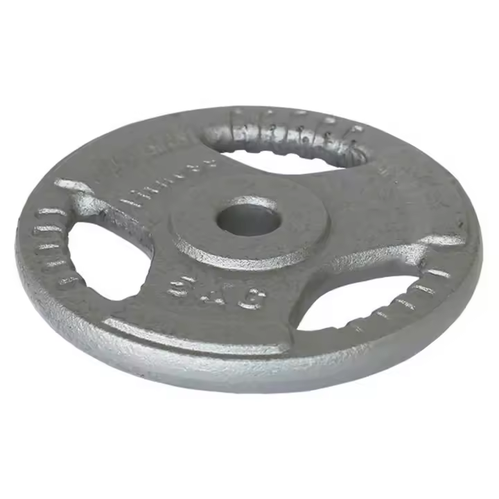 OZIO FITNESS  Disco de Hierro Fundido 5 kg 30 mm con agarres Musculación Fitness - 1