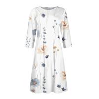 Vestido Para Mujer Traf 2024 De Manga 3/4 Casual Y Elegante Con Bolsillo Y Cierre Trasero Vestido Femenino De Organza Mid-calf Para Todas Las Temporadas - details 11