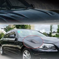 Nueva Decorativa Inclinación De Aire Para Coche Universal En Fibra De Carbono / Negro Adorno Para Parachoques De Capó Ventosa De Cubierta Estilo Y Decoración - details 7