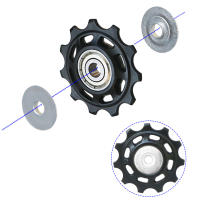 Rodamiento De Rueda Guía Trasera Para Bicicleta MTB Y Carretera Jockey Pulley Para Derileador Shimano Sram Kit De Reparación 11T 12T 13T 14T - details 3