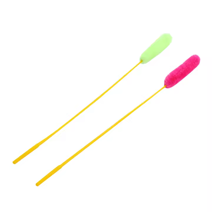 Juguete Interactivo Para Gatos 10pcs Varita De Trenzado De Peluche Divertida Para Gatos Y Gatitos Color Aleatorio Material De Nylon - 1