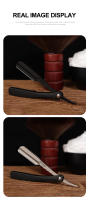 Afeitadora Manual Para Hombres Cuchillo De Barbero De Aleación De Zinc Portátil Accesorio De Afeitado Para Peluquería - details 7