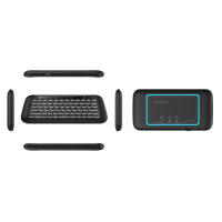 Teclado Retroiluminado Con Pantalla Táctil Air Mouse Y Touchpad LED Colorido Wireless Con Receptor USB Ajustable Brillo - details 7