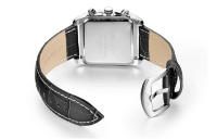 Reloj De Cuarzo Para Hombre Megir Con Correa De Cuero Y Dial Rectangular Cronógrafo Azul Estilo Casual Resistentes Al Agua - details 13