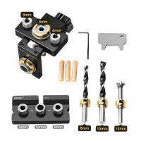 Kit De Guía De Perforación 3 En 1 Con Clip De Posicionamiento Y Locador De Taladro Para Carpintería Y Herramientas De Soldadura De Madera - details 21