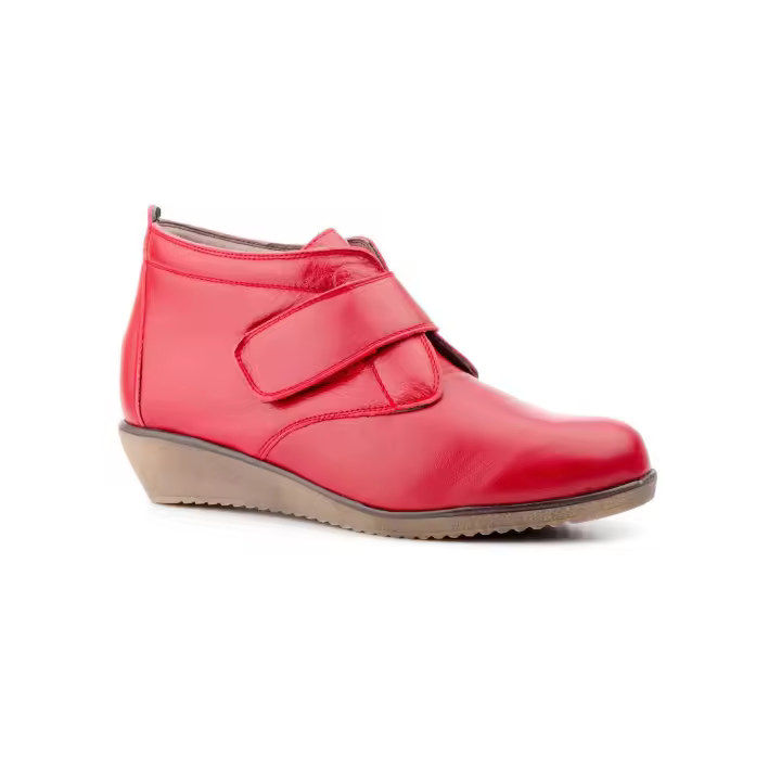 Mº397 ROJO  Hecho en España Botín Mujer Piel ROJO Numeración: 36-41 Marca: Alto Estilo Color: ROJO BOTIN TOBILLERO PIEL MUY SUAVE Y MUY CONFORTABLE AL PIE CON CIERRE VELCRO QUE HACE AUN MAYOR SU COMODIDAD AL PONERLO Y QUITARLO - 1