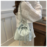 Bolso De Hombro Para Mujer De Cuero PU Con Cordón Y Dos Correas Medio Tote Y Hobo Bolsos De Mano Con Bolsillo Interior De Poliéster - details 8