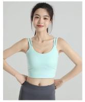 Sujetador Deportivo De Verano Para Mujer Con Espalda Nuca Integrada Y Shockproof Para Correr Y Yoga Top De Chaleco Vestido Exterior - details 8