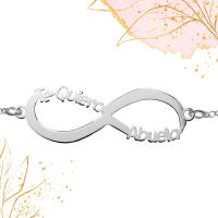 Pulsera infinito Te Quiero Abuela de Plata de 1ª Ley - Regalos para Abuela Plata de Ley - - details 0