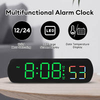 Reloj De Mesa Digital Con Control De Voz Alarma Dual Temporizador Modo Nocturno 12/24H LED Reloj De Pared Para El Despacho - details 1