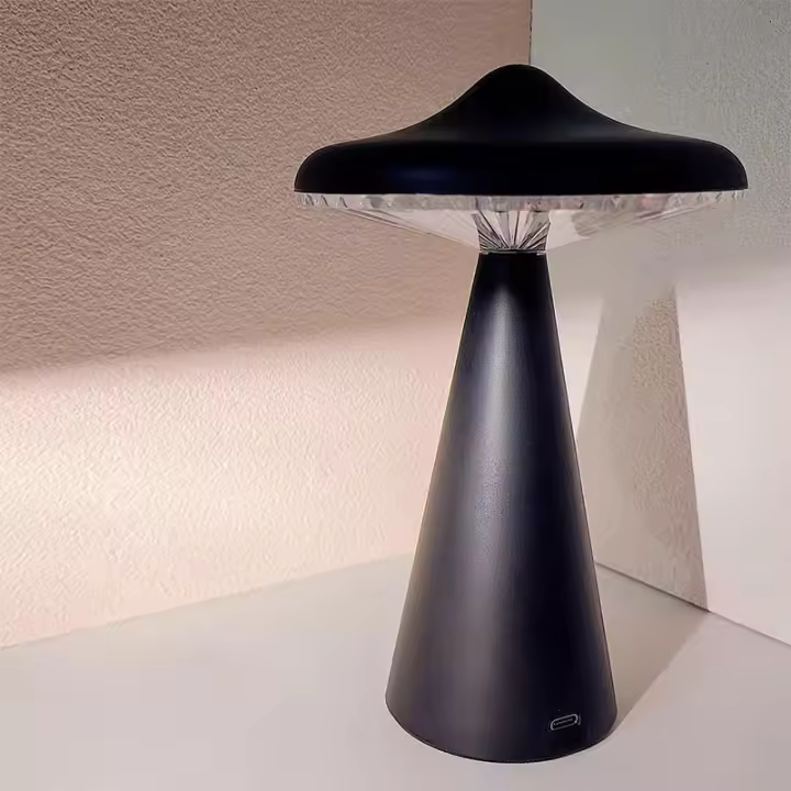 Lámpara De Mesa LED En Forma De Hongo Recargable USB Luz Nocturna Portátil Toque Para Decoración De Sala De Estar Y Dormitorio - 1