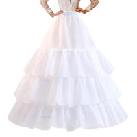 Falda De Novia Crinolina Slip Suelta Para Vestido De Baile Y Boda Material De Poliéster Técnica De Crocheteado Adulto - details 5