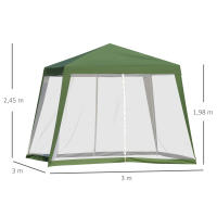 Techo de Gazebo Reemplazo 3x3m | Impermeable, Resistente al Viento (Clase 3) Y Frío | Estructura Estable with Toldo Individual para Jardín, Fiesta or Café - details 6