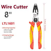 Alicates VDE LiTuiLi De 8 Pulgadas Para Desconexión De Cables Aislados Herramienta Profesional Para Electricistas Cortador De Cables Y Crimpadora - details 4