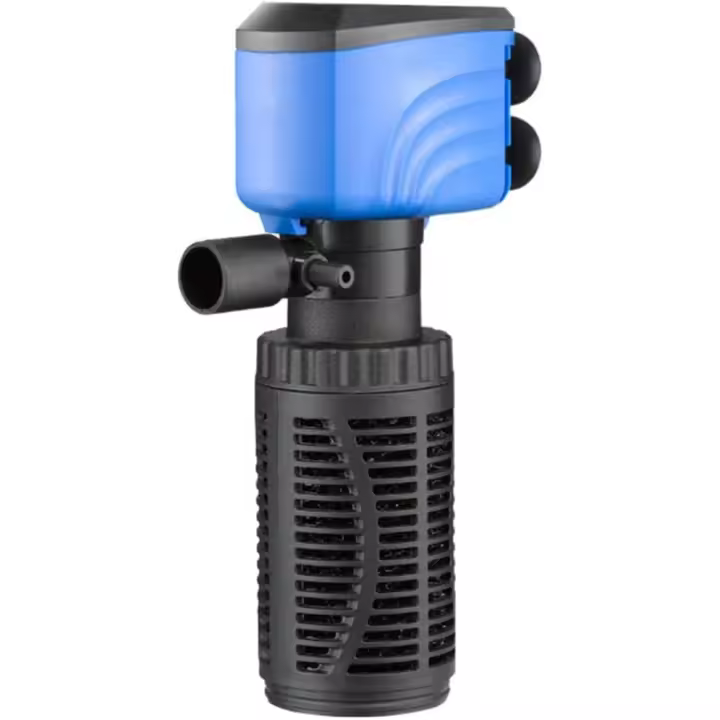 Para Pecera filtro, filtro interno Silencioso para Acuario, Agua Limpia, Bomba de Aire, CREA Ondas (4 W, 450 L/H, Negro) - 1