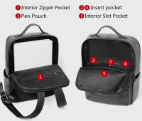 Mochila Para Hombre De Cuero Genuino Grande Capacidad Con Bolsillo Para Portátil De 15.6 Pulgadas Diseño Moda Múltiples Bolsillos Bolsa Escolar - details 8