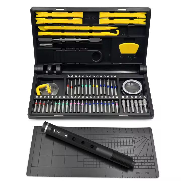 Galacok Kit De Herramientas De Reparación Multifuncional Precisión Eléctrica Con 42 Piezas Magnéticas Y 5 Configuraciones De Torque 70/71 En 1 - 1