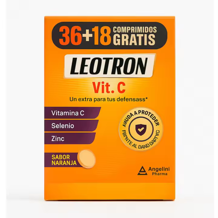 Leotron Vitamina C 36+18 Comprimidos  Efervescentes Naranja - 1