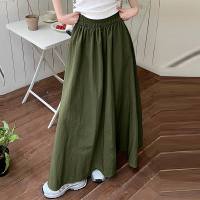 ZANZEA Falda Larga Para Mujer Verano 2024 Estilo Casual Con Bolsillos Ajustable En Cintura Maxi Skirt Oversize Streetwear - details 3