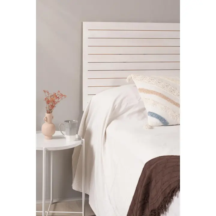Cabecero Ribbon Madera para camas de 90 y 80 cm - Blanco - 1