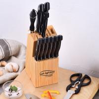 Tacoma de madera con 15 Cuchillos de Acero Inoxidable + Juego de Cubiertos 24 Piezas Acabado Mate San Ignacio - details 3