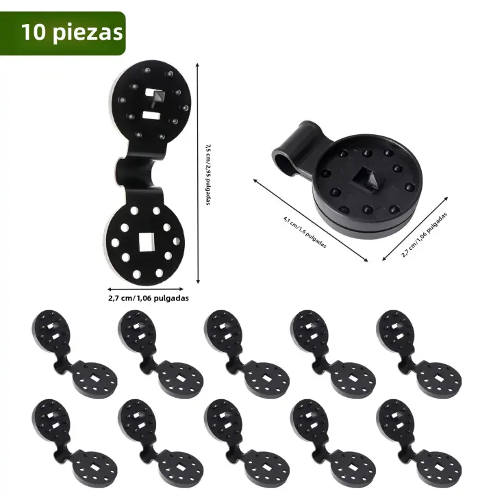 Clavos De Toldo Plásticos Para Exterior 10/20/50/100pcs Clip De Red De Sombrilla Herramienta De Jardín Y Camping Para Arreglar Redes De Valla Y Edificios - 1