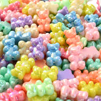 30pcs Makaron AB Elegantes Ondas De Oso Acrílico Colgantes Para Crear Llaveros Pendientes Collares Y Aretes Joyería - details 3