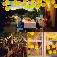 Lámpara De Luces Solares Impermeables Para Jardín 6.5M 30 LED Decoración Navideña Para Patio Garlanda De Farolillos - details 6
