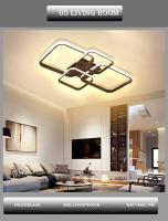 Luces De Techo LED Modernas Cuadradas Con 4 Cabezas En Blanco Y Negro Para Decoración De Dormitorio Sala De Estar Estudio Comedor Fixture Doméstico - details 6