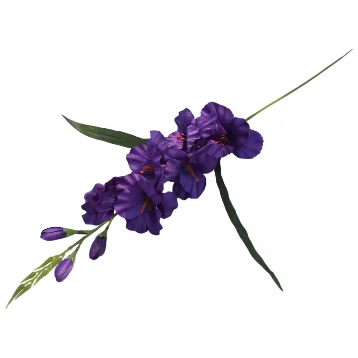 Artificial Gladiolus Flower Para Decoración De Mesa Centro De Mesa De Fiesta De San Valentín Decoración De Oficina Y Festivales Flor De Seda Para Boda Y Aniversario - 1