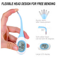Termómetro Digital Electrónico Para Cabeza Suave Celsius Fahrenheit Uso Oral Y Corporal Para Niños Y Adultos - details 1