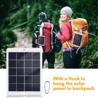 Cargador Solar Portátil 3W 5V Impermeable USB Para Carga De Móviles Ventiladores LED Monitor Cámara Panel Solar Mini - details 1