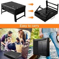 Pequeño Barbacoa Portátil De Acero Inoxidable Para Camping Y Pícnic Herramienta De Cocina Al Aire Libre Mini Barbacoa Con Carbón - details 3