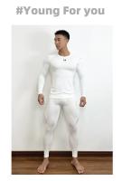 Pantalones De Compresión Para Hombre Terciopelo Secado Rápido Deporte Entrenamiento Fitness Leggings Sexys Para Gimnasio - details 10