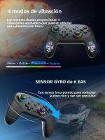 Controlador De Juego Inalámbrico DATA FROG Para Nintendo Switch OLED Y Switch Lite Con Joystick Programable LED RGB Y Batería De 800mAh - details 4