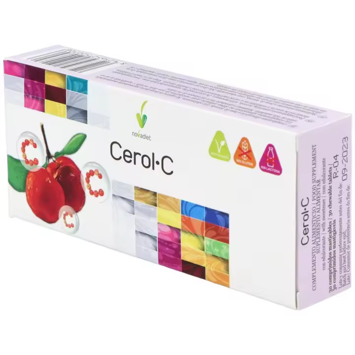 Novadiet Cerol-C (Vitamina-C) 30 Comprimidos Masticables - 1