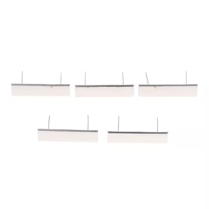Etiquetas Rectangulares De Metal Para Bolsos Y Accesorios DIY 5PCS 36MM Etiquetas Largas Para Logo De Marca Herramientas De Manualidades - 1