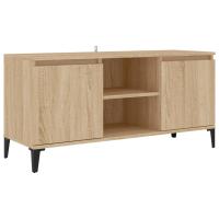 vidaXL Mueble de TV con patas de metal 103,5x35x50 cm, Mueble de Salon, Mueble TV, Mueble TV salon, Mesa de TV, Mueble tele - details 3