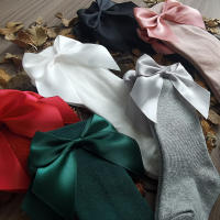 Calcetines De Navidad Para Bebés Y Niñas Con Gran Lazo Alta Cintura Suaves Y Lindos De Algodón Y Poliéster Para Otoño Invierno Primavera Verano Tallas S M L Para 0-5 Años - details 0