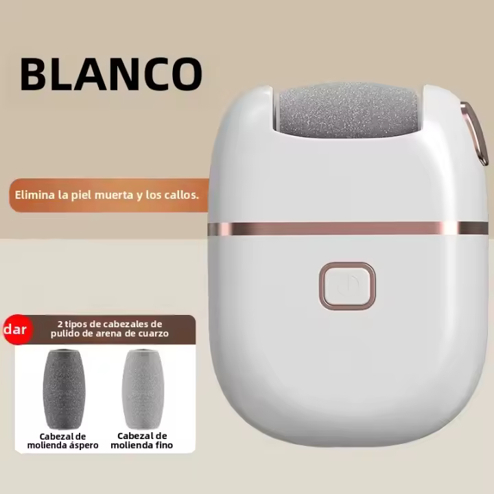 Pulidora Eléctrica Recargable Para Pies Eliminador De Cutículas Y Callos Scrubber De Pies Eléctrico Para Cuidado De Los Pies Secos Y Agrietados - 1