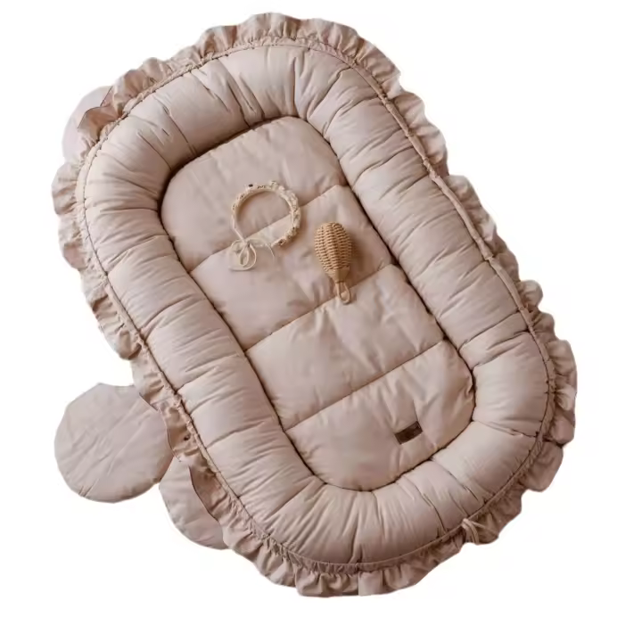 Nueva cama biónica portátil para recién nacidos con encaje de algodón y útero para bebés - 1