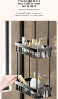 Rack De Almacenamiento Para Baño Colgante Sobre Puerta Caddy De Ducha Doble Capa Organizador De Estante De Ducha Moderno Y Sencillo - details 3