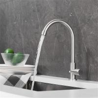 Stainless Steel Faucet Single Cold Water Faucet Bathroom Vertical Faucet Kitchen Water Faucet - details 5